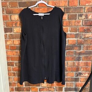 Jordan Taylor womens vintage waffle knit swim cover up black 2X